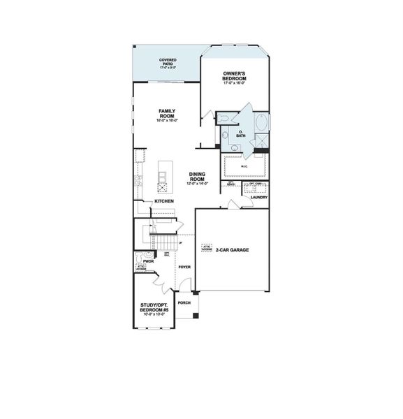 2D floor plan layout of this home in Cedar Brook, Leander, TX (Image 3). 2D floor plan layout of this home in Cedar Brook, Leander, TX (Image 3).