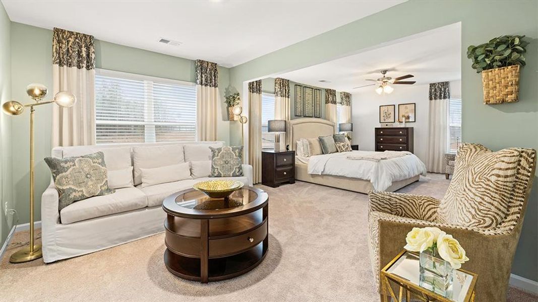 Furnished interior view inside a new home in Brooks Station, Dacula (Image 22).