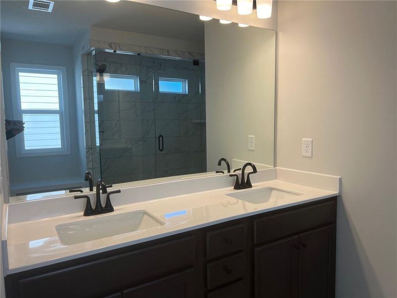 Furnished interior view inside a new home in Crofton Place Enclave, Snellville (Image 9). Furnished interior view inside a new home in Crofton Place Enclave, Snellville (Image 9).