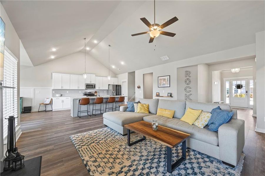 Furnished interior view inside a new home in Traditions of Braselton, Jefferson (Image 15). Furnished interior view inside a new home in Traditions of Braselton, Jefferson (Image 15).