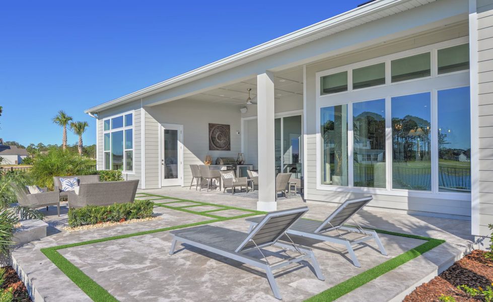 Exterior details and patio area of a home in Tidewater, Jacksonville (Image 18).