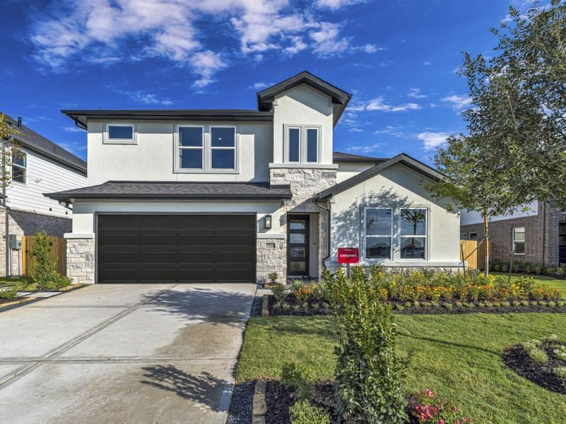 Representative exterior photo of a completed home built from the Cabernet by Taylor Morrison in Ryehill, Rosenberg, TX (Image 25).