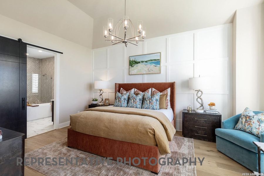 Furnished interior view inside a new home in Davis Ranch, San Antonio (Image 3).