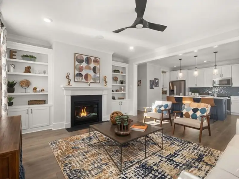 Representative furnished interior of a home built from the Yale by True Homes in Wendell Springs, Wendell (Image 2).