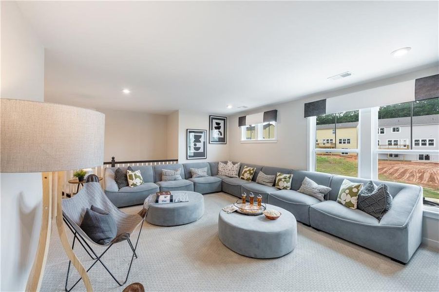 Furnished interior view inside a new home in Crossvine Estates, Braselton (Image 32). Furnished interior view inside a new home in Crossvine Estates, Braselton (Image 32).