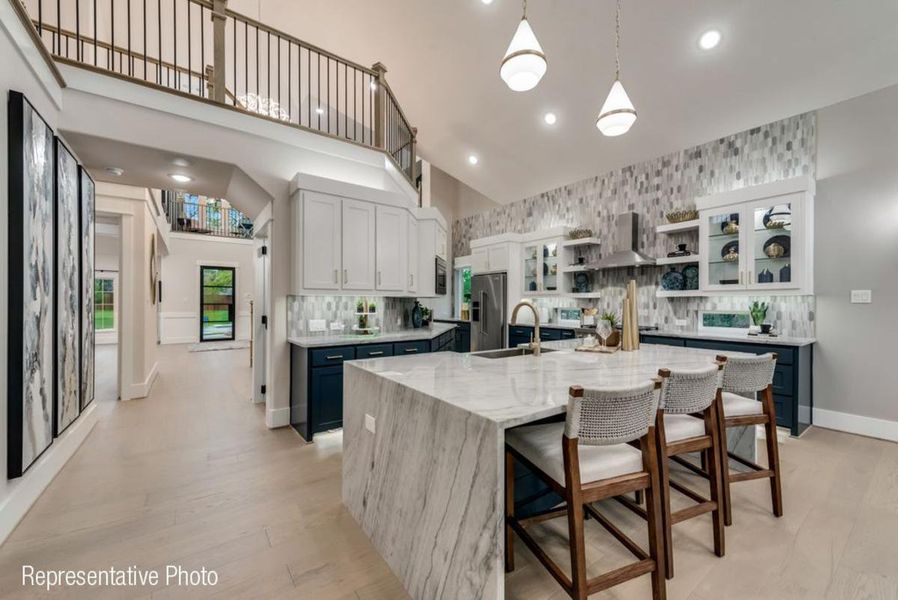 Furnished interior view inside a new home in Grand Braniff Park, Irving (Image 8).