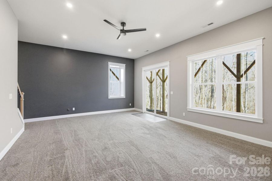 Walkout Basement Recreation Room Walkout Basement Recreation Room