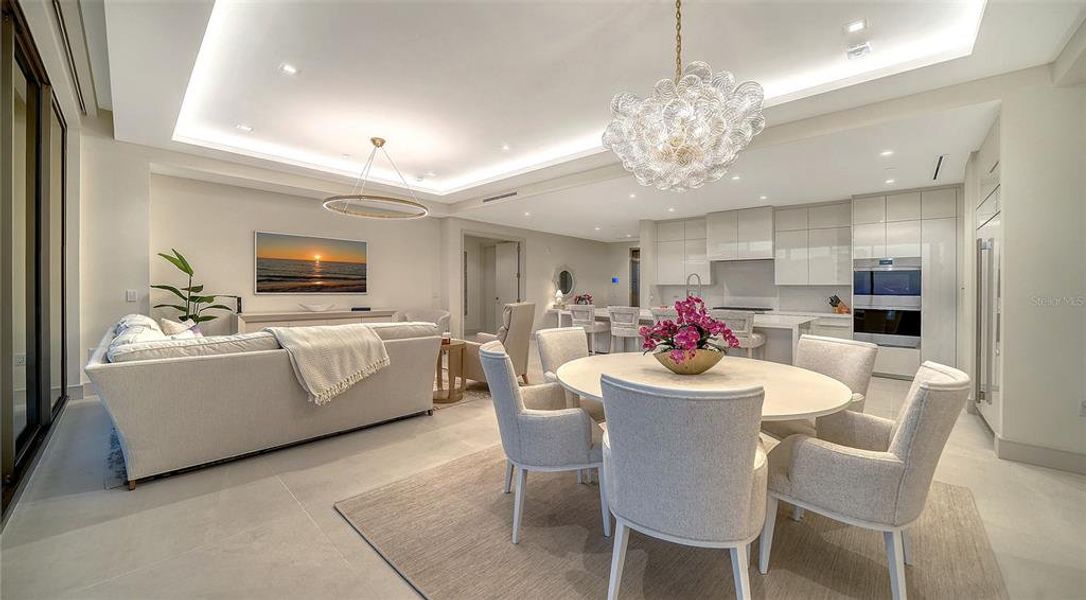 Furnished interior view inside a new home in , Longboat Key (Image 6).