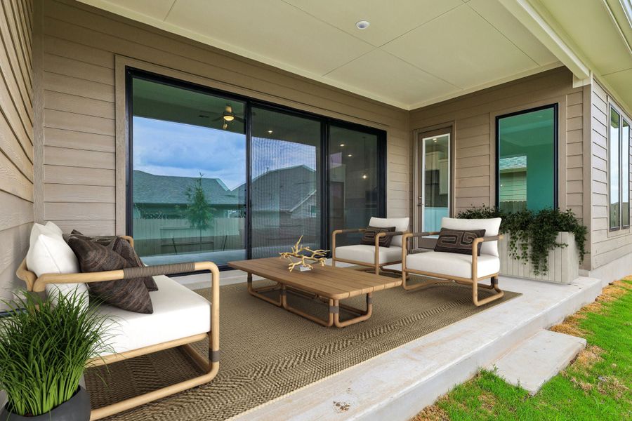 Representative exterior details of a home built from the Davis by Taylor Morrison in Silverleaf, Cedar Creek (Image 3). Representative exterior details of a home built from the Davis by Taylor Morrison in Silverleaf, Cedar Creek (Image 3).