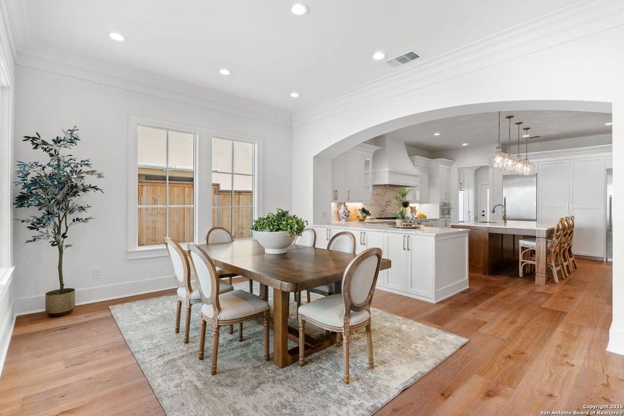 Furnished interior view inside a new home in , Terrell Hills (Image 29).