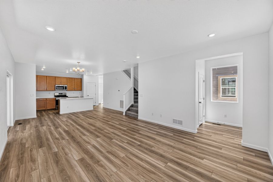 Spacious, unfurnished interior of a new home in Sky Ranch, Watkins (Image 13). Spacious, unfurnished interior of a new home in Sky Ranch, Watkins (Image 13).