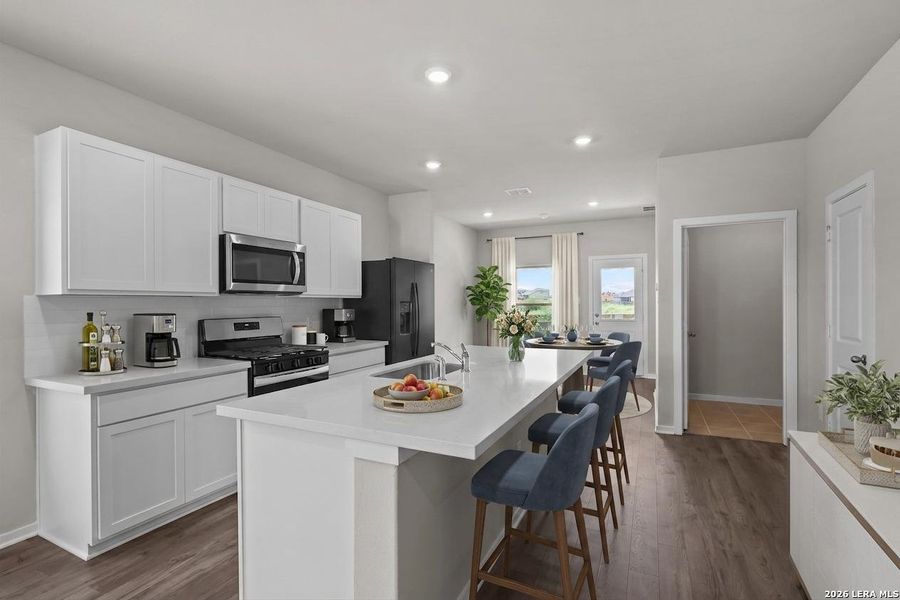 Furnished interior view inside a new home in The Parklands, Schertz (Image 10).