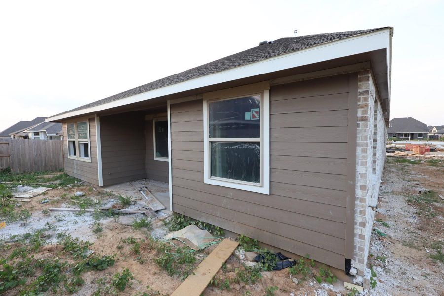 Backyard with covered patio - still under construction! Backyard with covered patio - still under construction!