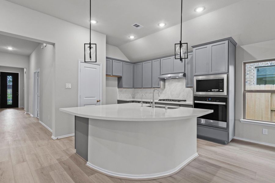 Furnished interior view inside a new home in , Spring (Image 13). Furnished interior view inside a new home in , Spring (Image 13).