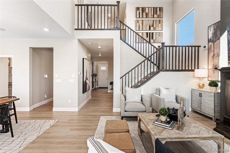 Furnished interior view inside a new home in Trailstone City Collection, Arvada (Image 6).