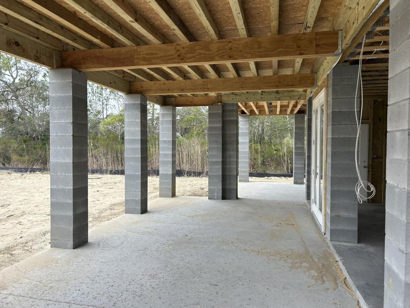 In-progress construction of a new home in , Awendaw, SC (Image 18).