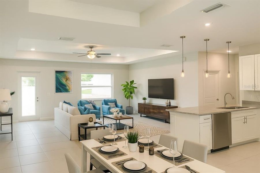 Furnished interior view inside a new home in , North Port (Image 4).