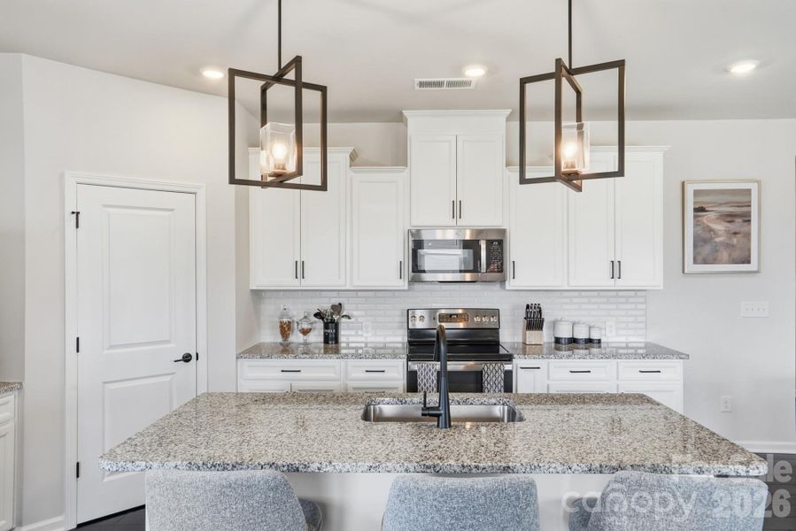 Furnished interior view inside a new home in , Charlotte (Image 17).