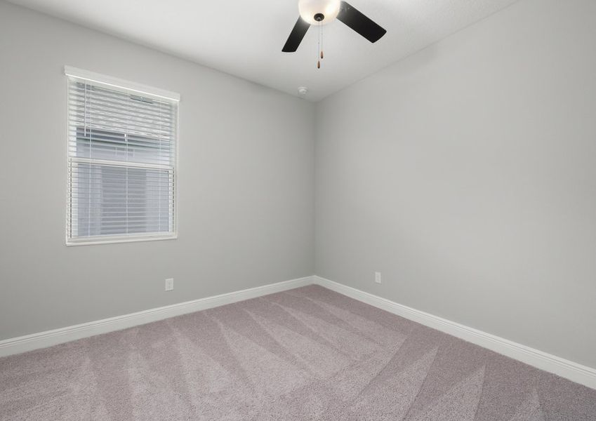 The fourth bedroom of the Azalea plan.