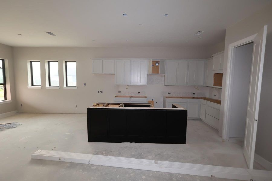 In-progress construction of a new home in Riceland 50’ Alley Load Homesites, Mont Belvieu, TX (Image 4). In-progress construction of a new home in Riceland 50’ Alley Load Homesites, Mont Belvieu, TX (Image 4).