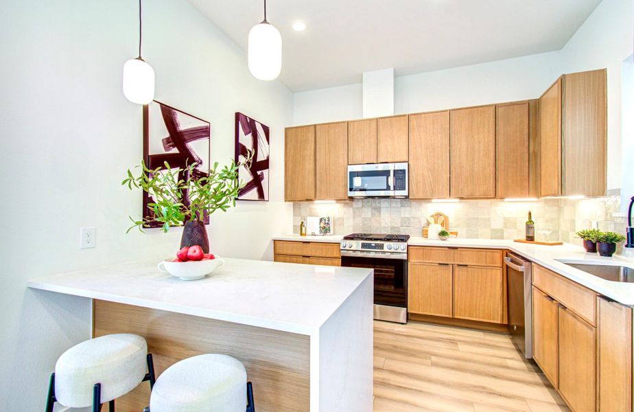 Furnished interior view inside a new home in , Houston (Image 16).