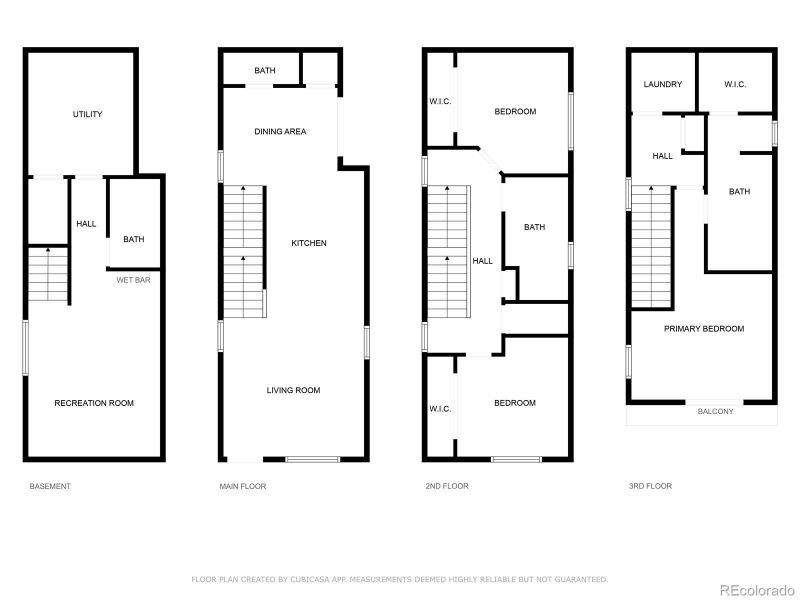 2D floor plan layout of this home in , Denver, CO (Image 4). 2D floor plan layout of this home in , Denver, CO (Image 4).