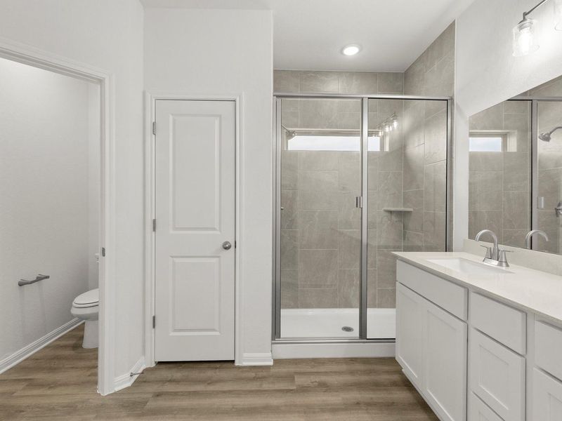 Furnished interior view inside a new home in Crosswinds, Kyle (Image 8).