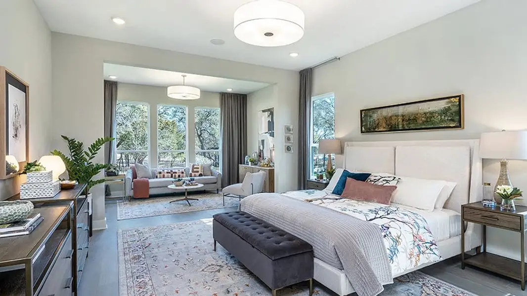 Furnished interior view inside a new home in Travisso, Leander (Image 4).