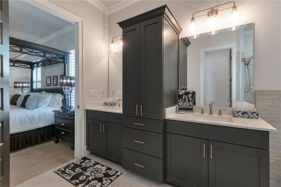 Furnished interior view inside a new home in , Dacula (Image 15).