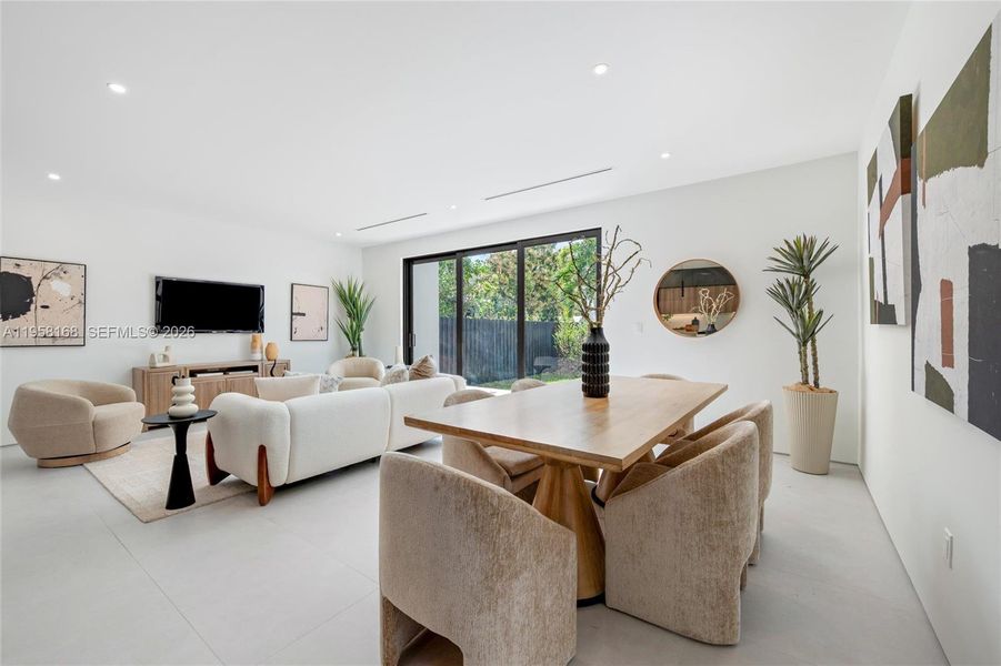Furnished interior view inside a new home in , Miami (Image 16).