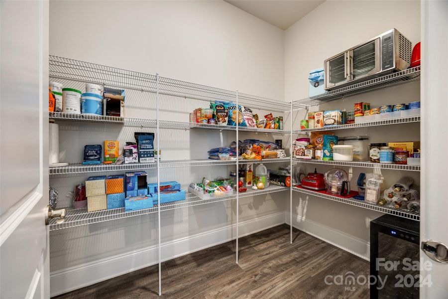 Large pantry for so much storage space!