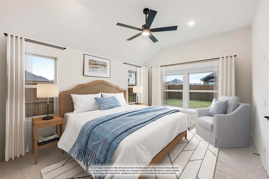 Furnished interior view inside a new home in Woodstone, Providence Village (Image 18).