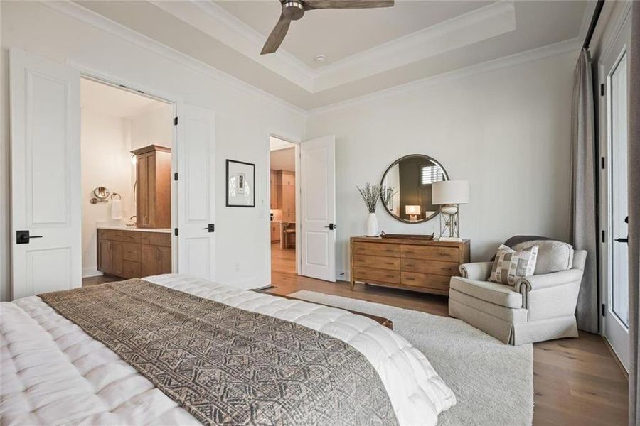 Furnished interior view inside a new home in Waterside Single Family, Peachtree Corners (Image 37).