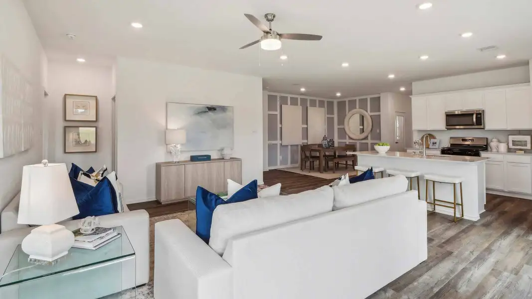 Furnished interior view inside a new home in Sunterra, Katy (Image 5).