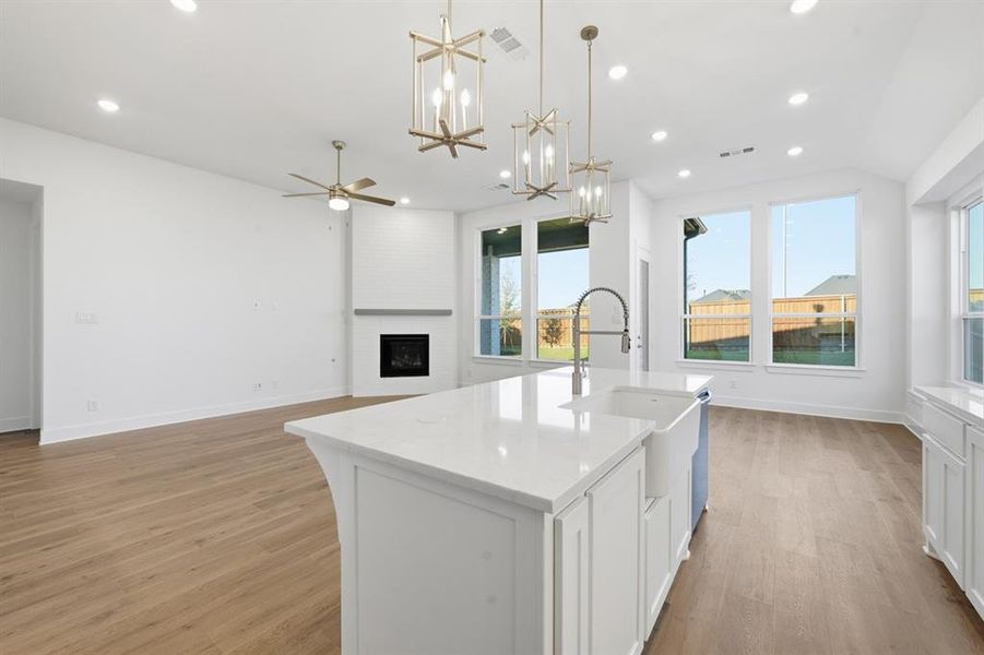 Furnished interior view inside a new home in Wildflower Ranch: 50ft. lots, Dish (Image 8). Furnished interior view inside a new home in Wildflower Ranch: 50ft. lots, Dish (Image 8).