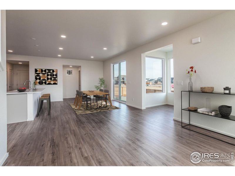 EXAMPLE PHOTOS: DINING ROOM & LIVING ROOM W/ VIRTUAL STAGING