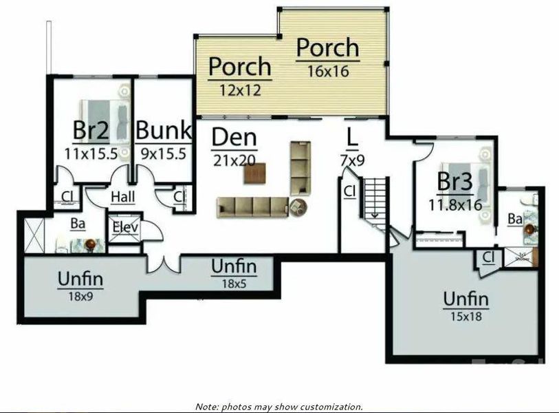 Floor Plan: Lower Level