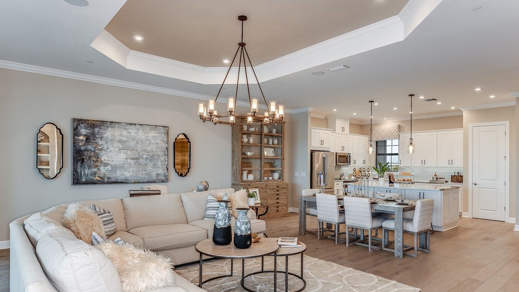 Furnished interior view inside a new home in Esplanade by the Islands Coach Homes, Naples (Image 7).