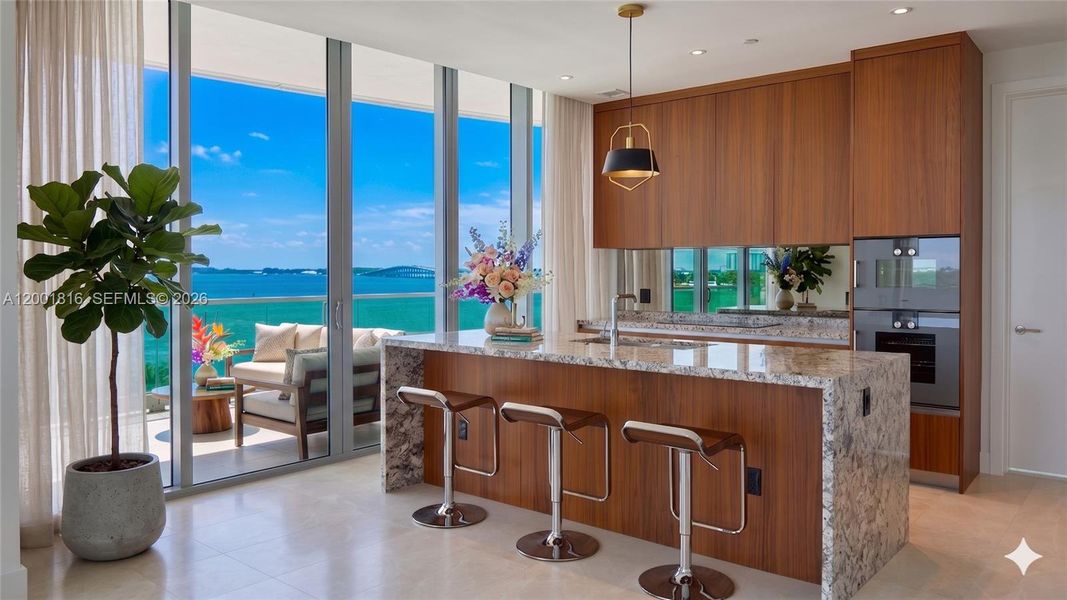 Furnished interior view inside a new home in , Miami (Image 5).