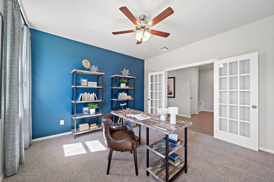 A room with a table and chairs. A room with a table and chairs.