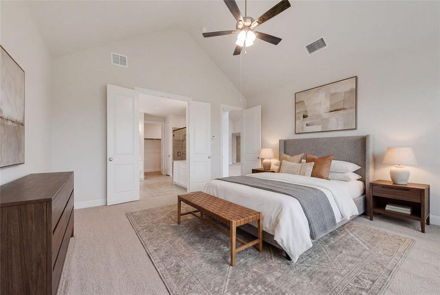 Furnished interior view inside a new home in Breezy Hill, Rockwall (Image 10).
