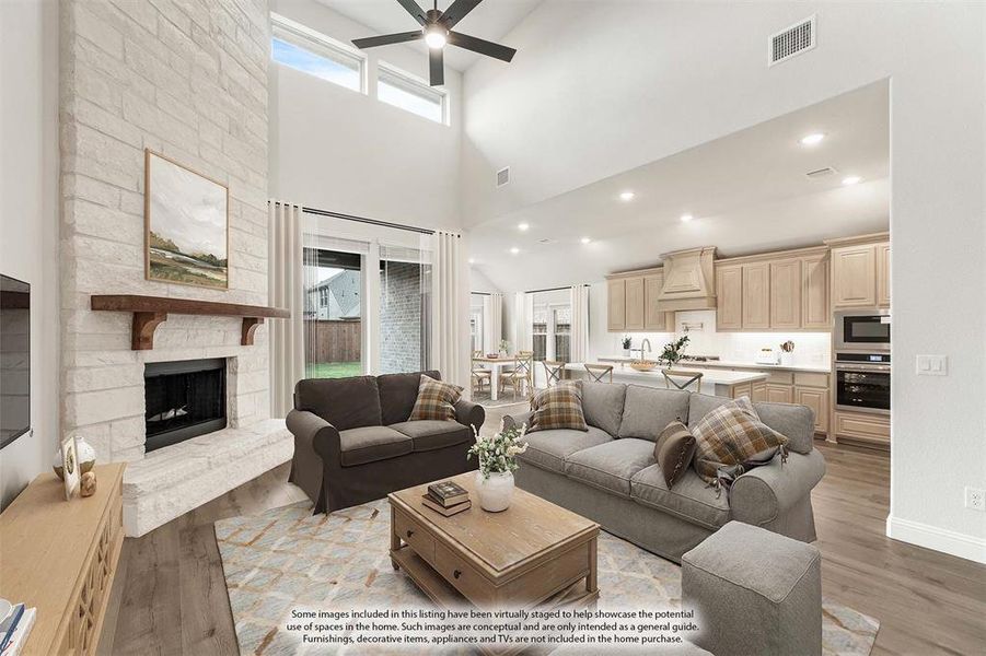 Furnished interior view inside a new home in Waterscape Classic 50s, Royse City (Image 13).
