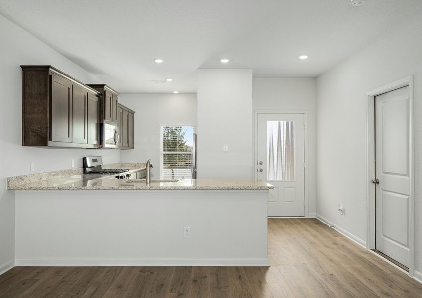 The upgraded kitchen is the perfect space to make meals special.