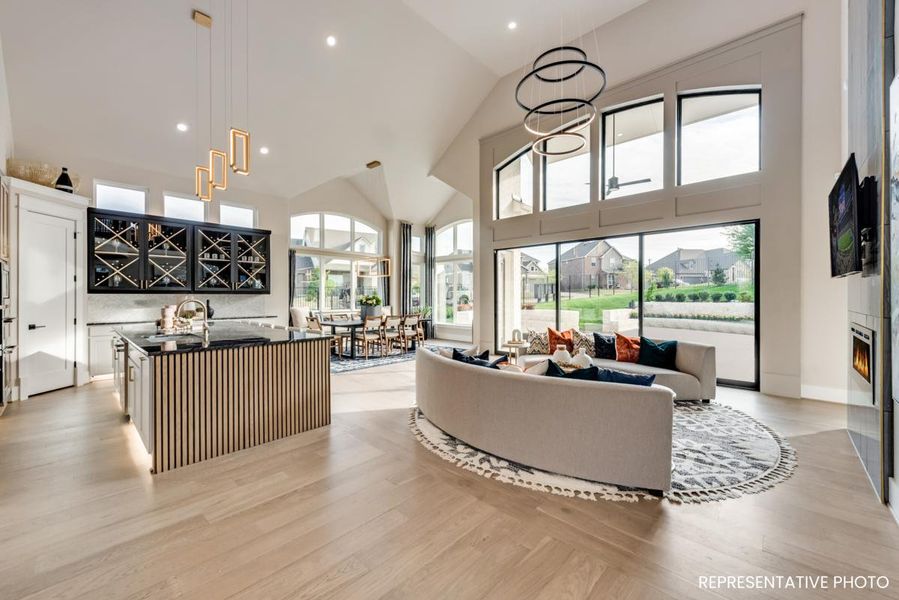 Furnished interior view inside a new home in Creekside at Elevon, Lavon (Image 7).