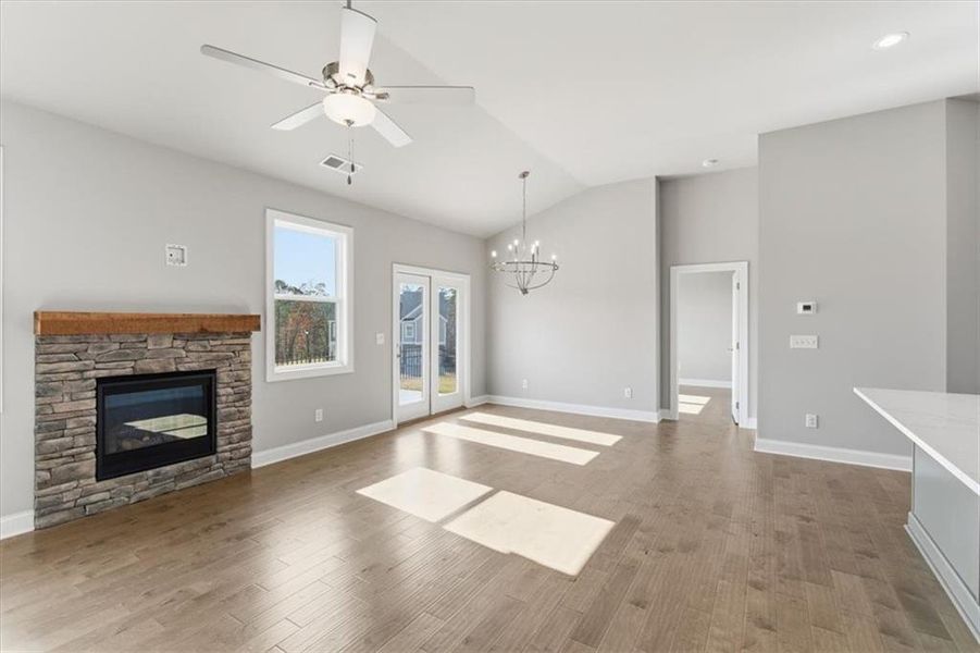Spacious, unfurnished interior of a new home in Lakeside at Great Sky, Canton (Image 19).
