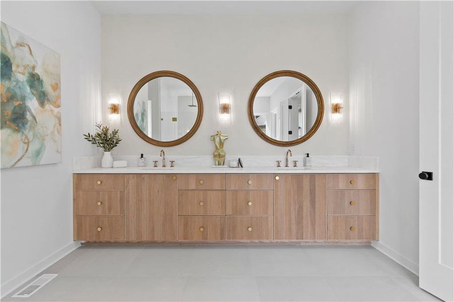 Furnished interior view inside a new home in , Alpharetta (Image 45).