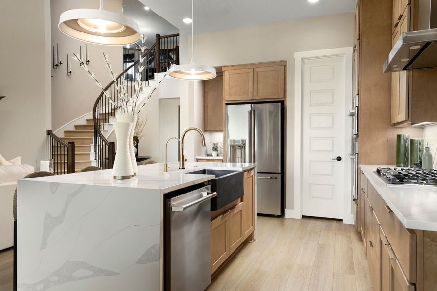 Representative furnished interior of a home built from the McKinney by Tri Pointe Homes in Lariat, Liberty Hill (Image 27).