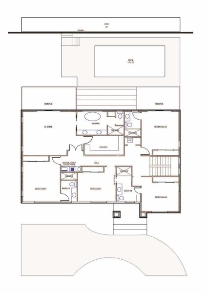 2D floor plan layout of this home in , Fort Lauderdale, FL (Image 7).