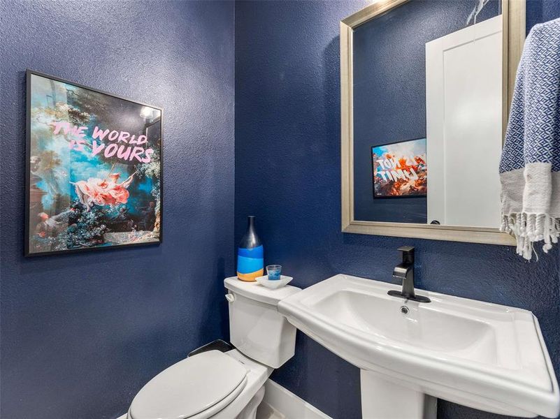 Half bathroom for guests