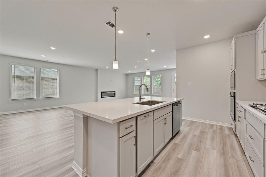 Furnished interior view inside a new home in Villages of Hurricane Creek, Anna (Image 10). Furnished interior view inside a new home in Villages of Hurricane Creek, Anna (Image 10).